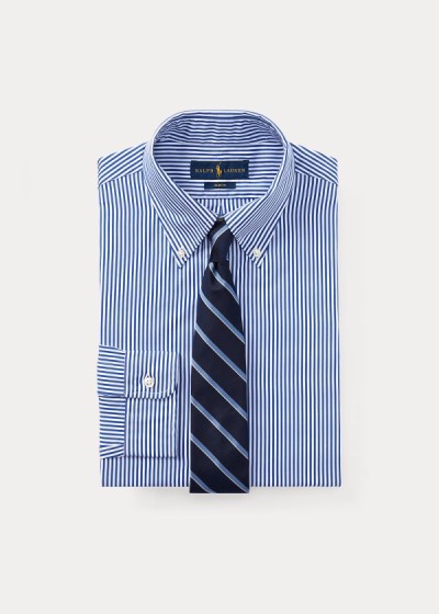 Polo Ralph Lauren Slim-Fit Striped Skjorter Herre Danmark (TFULG6358)